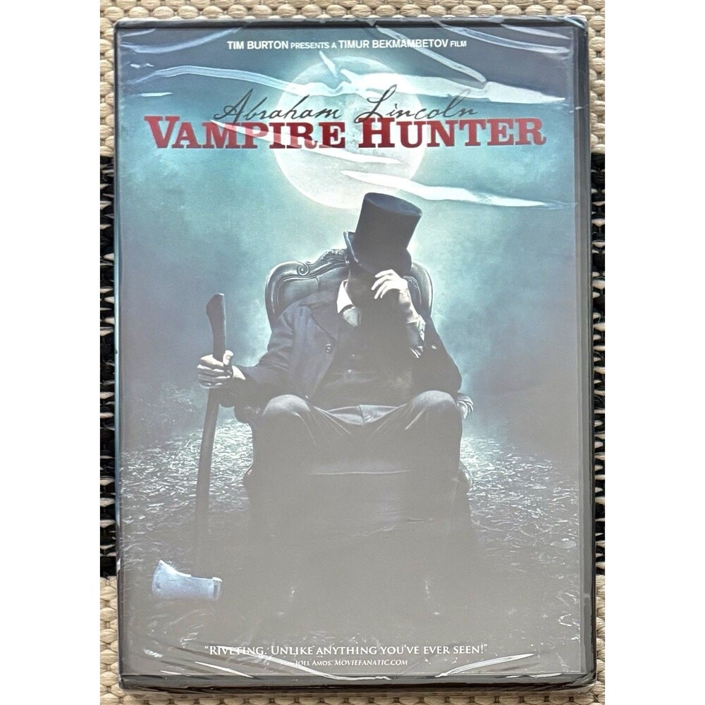 Abraham Lincoln Vampire Hunter NEW SEALED DVD 2012 Tim Burton Special Features